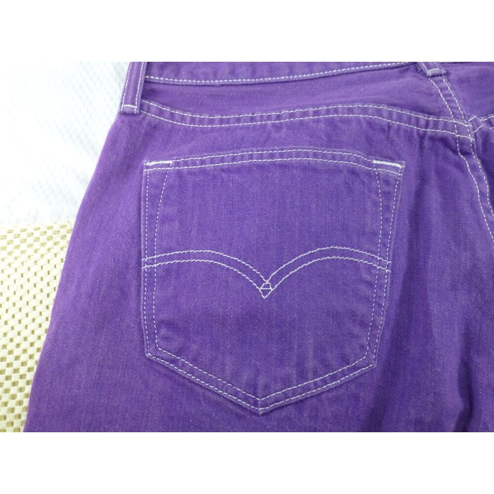 Levis 501 Purple Button Fly Straight-Leg Jeans W36 L30 Vintage Denim Pants *LEGS - Picture 12 of 12